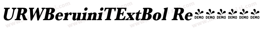 URWBeruiniTExtBol Re字体转换